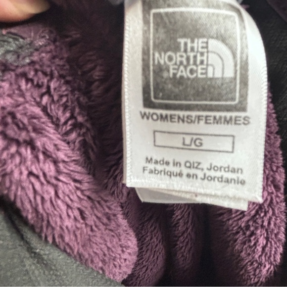 The North Face Purple Heavy Fleece 1/4 Zip Ski Pullover Hiking Jacket Womens L - Picture 5 of 5